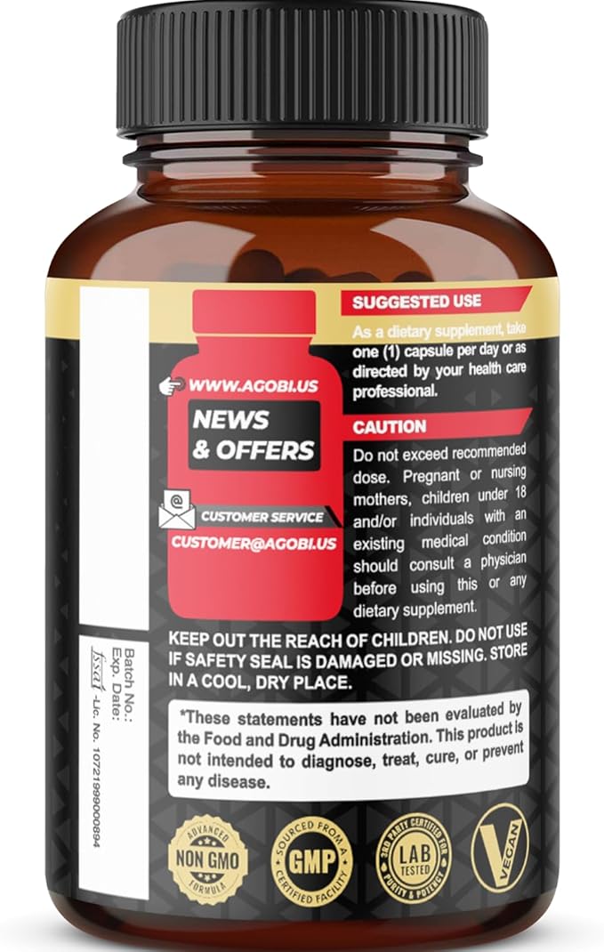 Ashwagandha Extract Capsules 7 Herbal Ingredients 8050 mg - Blended Fenugreek, Maca, Turmeric, Rhodiola, Ginger & Black Pepper - Sleep, Spirit, Immune & Energy Support - 5-Month Supply
