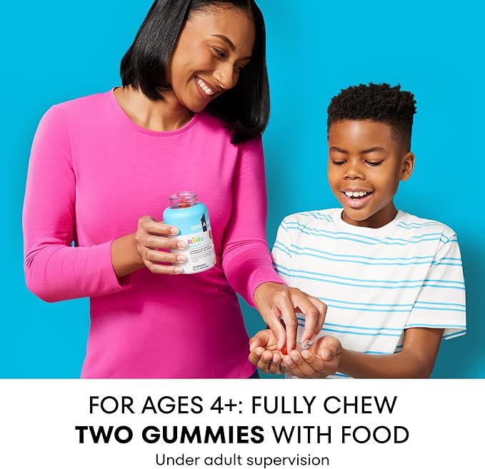 One A Day Kids Multivitamin Gummies, Kids Vitamins with Vitamin C, D, E & Zinc for Immune Support, Childrens Gummy Vitamins, Assorted Fruit Flavors, 60ct (Packaging May Vary)