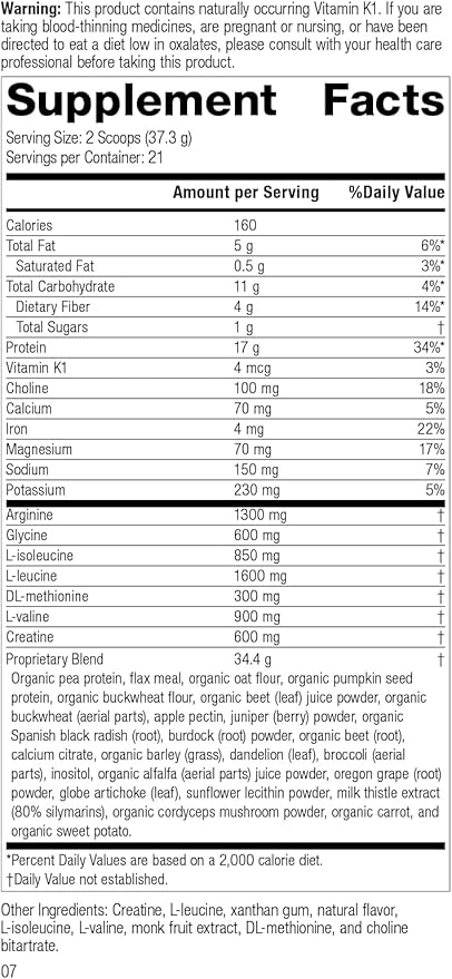 Standard Process SP Detox Balance Chai - Gluten-Free Detox Cleanse Formula with Magnesium, Iron, Creatine, Protein, arginine, Monk Fruit Extract, l-leucine, Choline, Potassium - 28-Day Program Kit