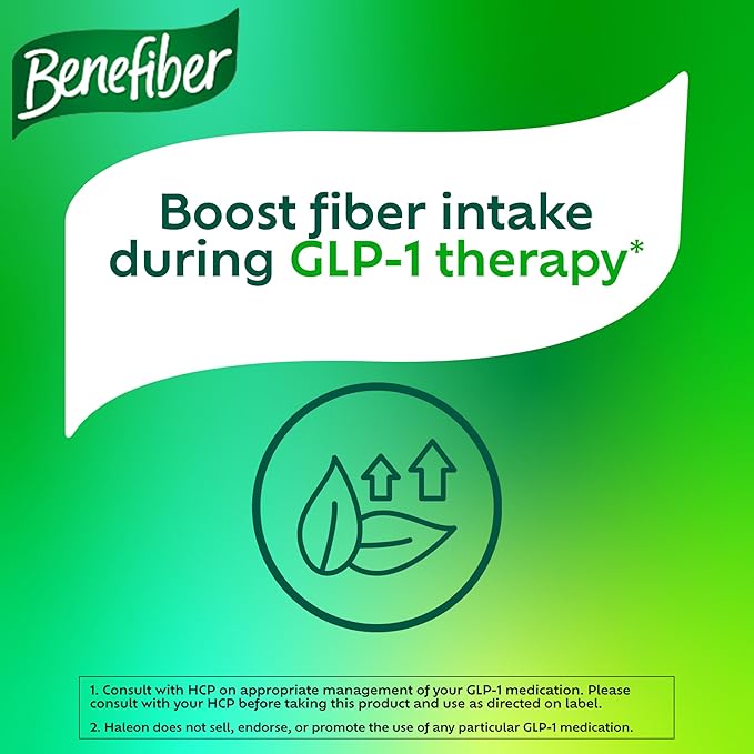Benefiber Daily Prebiotic Fiber Supplement Powder for Digestive Health, Unflavored - 125 Servings (17.6 Ounces)