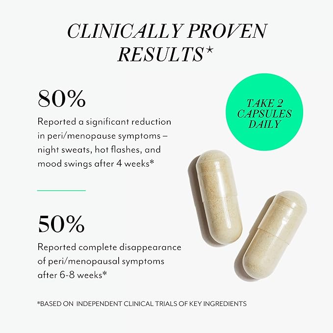 Veracity Menopause & Perimenopause Support Supplement for Women - Natural Relief for Hot Flashes, Night Sweats, Mood Swings & Low Estrogen - Estrogen Supplement for Women