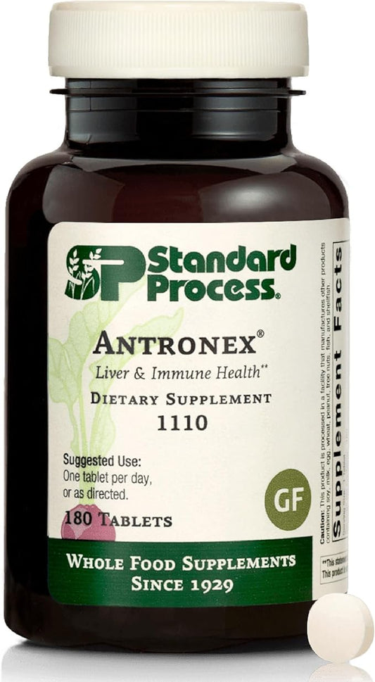 Standard Process Inc. Antronex - Whole Food Immune System Support and Liver Health Supplement with Calcium - 180 Tablets