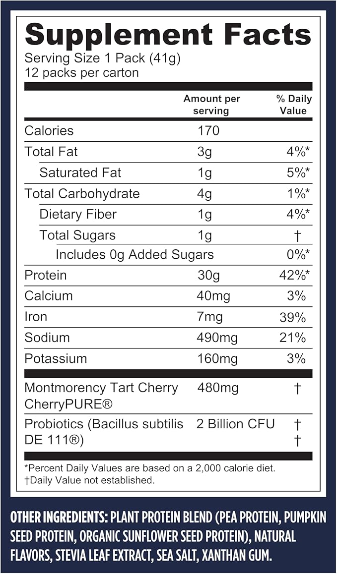 Vega Sport Premium Vegan Protein Powder, Vanilla - 30g Plant Based Protein, 5g BCAAs, Low Carb, Keto, Dairy Free, Gluten Free, Non GMO, Pea Protein for Adults, 12 x 1.6 oz Sachets (Packaging May Vary)