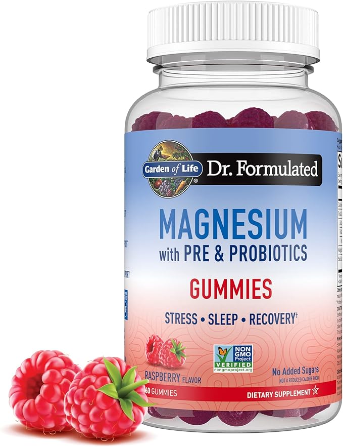Garden of Life Magnesium Gummies for Stress & Sleep + OLLY Kids Magnesium Gummies for Calm, 60 + 50 Count