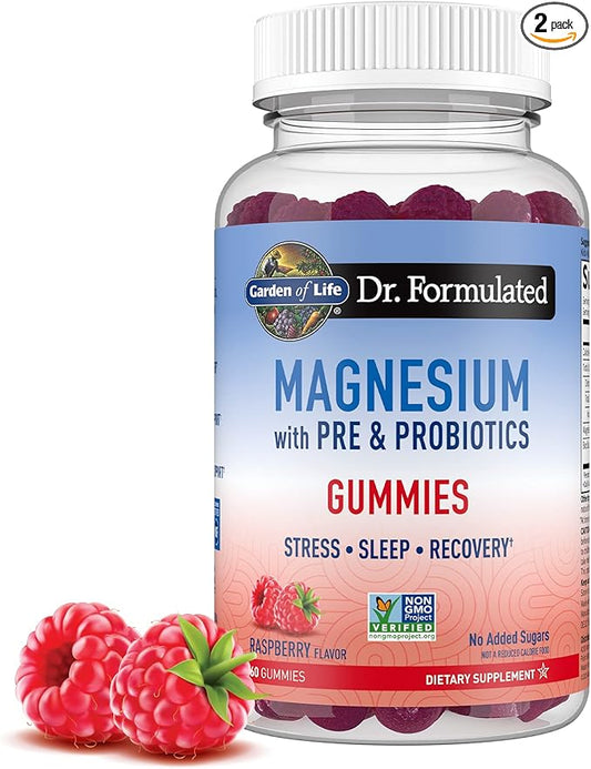 Garden of Life Elderberry Gummies for Adults & Kids Immune Support with Magnesium Citrate Gummies for Stress, Sleep & Recovery