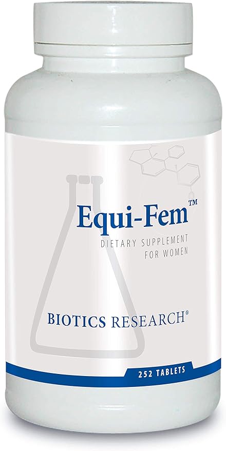Biotics Research Equi Fem Multi Vitamin Mineral Supplement for Women. High Dose Multi for Pre-Menstrual Support. Black Cohosh. Dong Quai. Digestive Enzyme Support 252 Tabs
