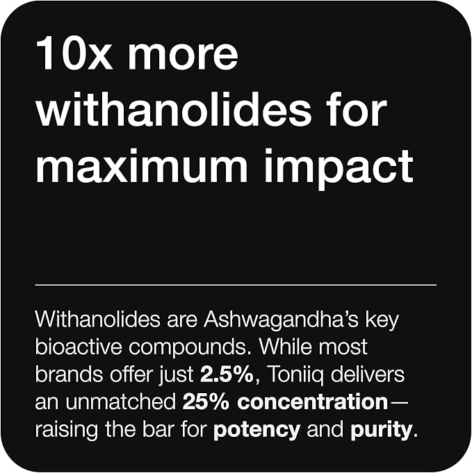Ashwagandha - Ultra High Potency 40:1 Extract with 25% Withanolides - Wild Harvested in India - Highly Concentrated & Third-Party Lab Tested - 120 Capsules