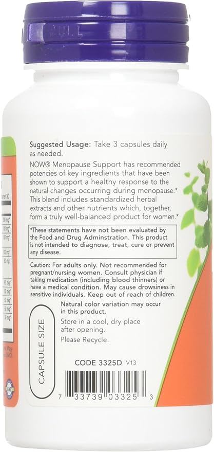 2 Bottles of Now Foods Menopause Support, 90 caps