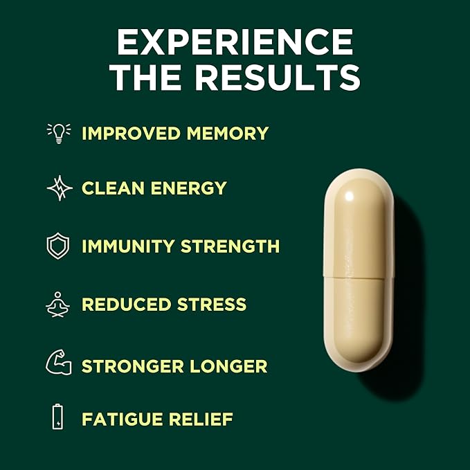 Genius Mushroom Supplement - Full-Spectrum Lion’s Mane, Cordyceps, Reishi -Daily Brain Nootropic for Energy, Focus, Memory & Overall Wellness - 180 Capsules – Organic for Mental Clarity & Performance