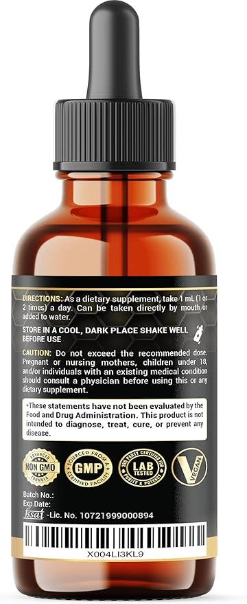 6in1 Liquid Turmeric Curcumin with Ginger, Berberine, Ceylon Cinnamon, Bitter Melon, Black Pepper - Drops Extract for Joint Support - 2Packs of 1 Fl Oz