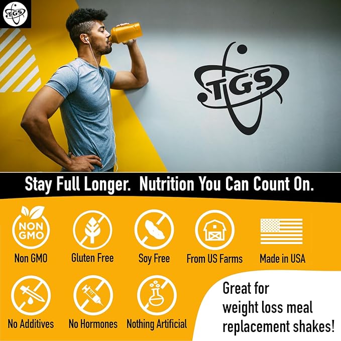 Whey Protein Powder Unflavored, Unsweetened, Keto Friendly - 2lb - Low Carb, Low Calorie, No Soy, Made in USA