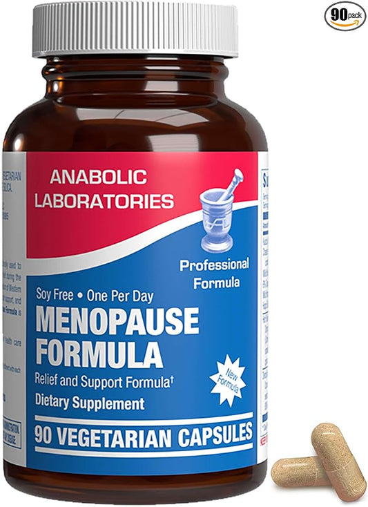 Phytoestrogen Menopause Supplement for Women - Clinical Formula with Dong Quai Vitex & Black Cohosh for Menopause Hot Flashes Night Sweats Mood Support & More - One Capsule Daily - 1 Month Supply