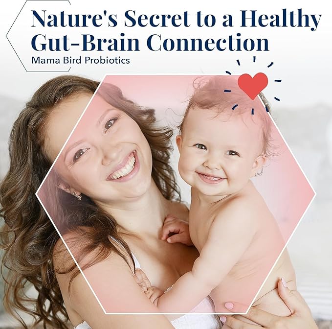 Best Nest Wellness Mama Bird Probiotics - Digestive Health Supplement Aids Gut - Brain Support - 50 Billion CFU Multi-Probiotic Supplement for Women - Supports Healthy Gut Biome - 30 Capsules