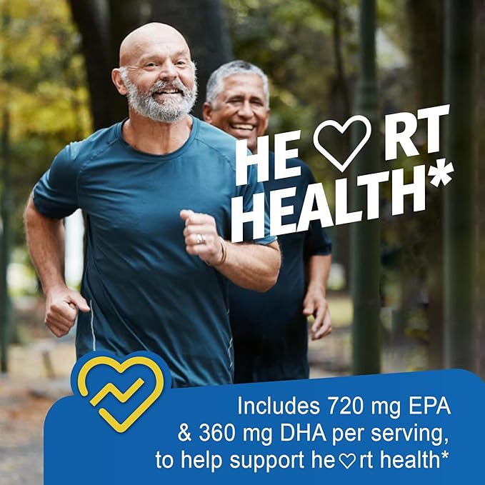 Fish Oil Alternative 1200mg, Omega-3 Supplement for Women Men, Vegan Algae Oil Science Backed 2:1 Ratio DHA 720mg EPA 360mg, Plant Based Omega-3 Softgels for Brain Eye Immunity, No Fish Taste, 120Cts