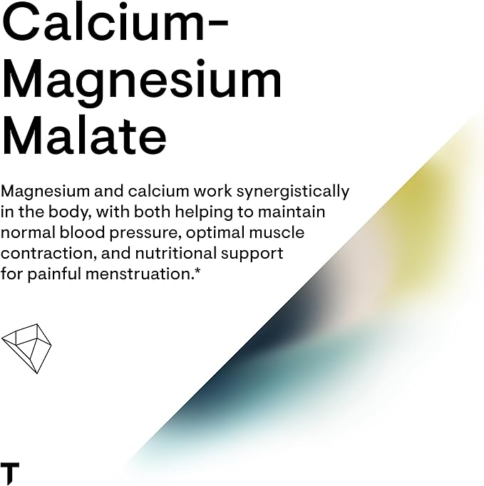 THORNE Calcium-Magnesium Malate - Gluten-Free Supplement with Magnesium & Calcium Supports Bone Health & Muscle Fatigue* - 240 Capsules