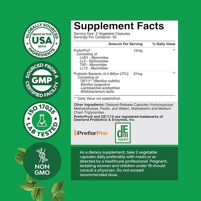 Prebiotics and Probiotics Gut Health Supplement - Super Potent Digestive Health Acidophilus Probiotic Capsules with Men and Womens Probiotics and Prebiotics for Colon Digestive Support and Immunity