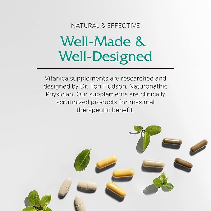 Vitanica Phytoestrogen Herbal Non-GMO PMS, Menopause Relief Supplement for Women, Hormone Balance, Night Sweats & Hot Flash Relief, Soy Isoflavones, Vegan, Powder 8 Oz (Phytoestrogen Herbal)