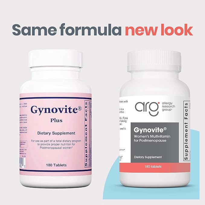 Optimox Gynovite Plus - Menopause Supplements for Women, Menopause Relief, Multivitamins for Women, Magnesium Supplement, Women's Support - 180 Count