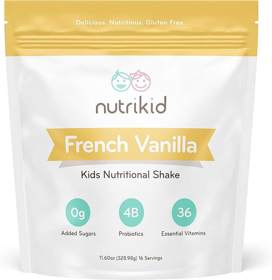 Kids Healthy Protein Powder Shake- 36 Essential Vitamins, 10g Whey Protein, Weight Gain Drink Mix for Kids, Digestive Enzyme Probiotics, Snack for Kids Growth12.25 oz