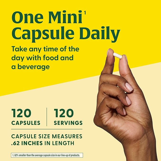 MegaFood Vitamin D3 5000 IU (125 mcg) - Vegetarian Supplements with Vitamin D3 K2 - Supports Bones, Teeth, Muscles & Immune Health - Certified Non-GMO - 120 Mini Capsules, 120 Servings