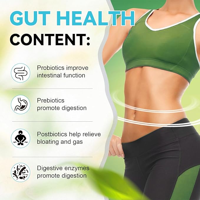 4-in-1 Gut Health Supplement with Probiotics, Prebiotics, Postbiotics & Digestive Enzymes for Women & Men, 60 Billion CFU Probiotics for Gut and Digestion, Strong Immunity, Skin (120 Capsules)