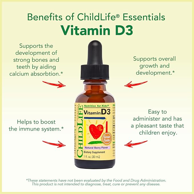 CHILDLIFE ESSENTIALS Immune Support 4-Pack - Liquid Vitamins & Minerals for Kids, Infants, Toddlers - Includes Vitamin D3, Vitamin C, First Defense, Echinacea