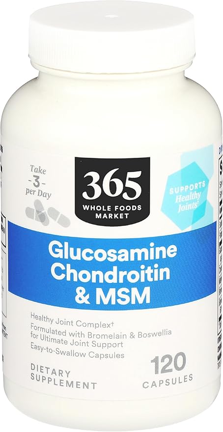 365 by Whole Foods Market, Glucosamine, Chondroitin & MSM, 120 Capsules