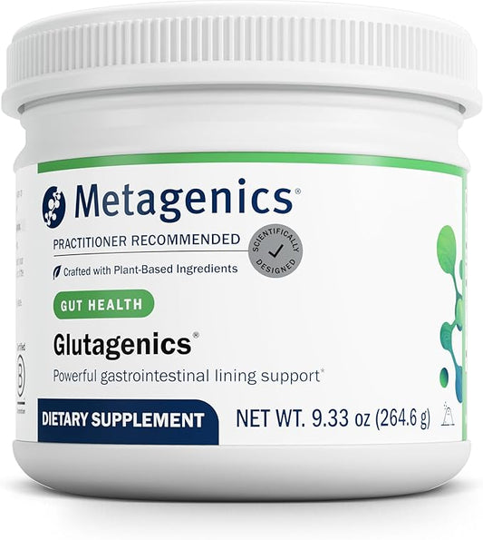 Metagenics Glutagenics - For Immune Support, Gut Health & Proper Digestion* - With L-Glutamine, Aloe Powder & DGL - Amino Acid Supplement for Men & Women - 60 Servings - 9.33 Oz