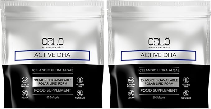 Orlo DHA – Vegan DHA Supplement (EPA & DHA) – Omega 3 Fish Oil & Krill Alternative – Plant-Based Omega-3 Algae Oil – Brain & Heart Support (120 Mini Burpless Softgels)