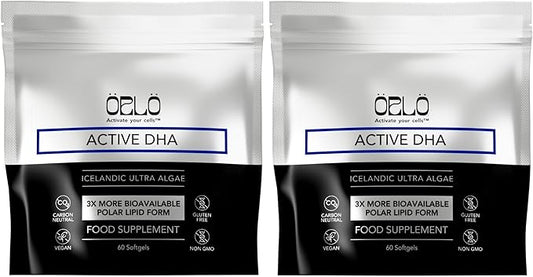Orlo DHA – Vegan DHA Supplement (EPA & DHA) – Omega 3 Fish Oil & Krill Alternative – Plant-Based Omega-3 Algae Oil – Brain & Heart Support (120 Mini Burpless Softgels)