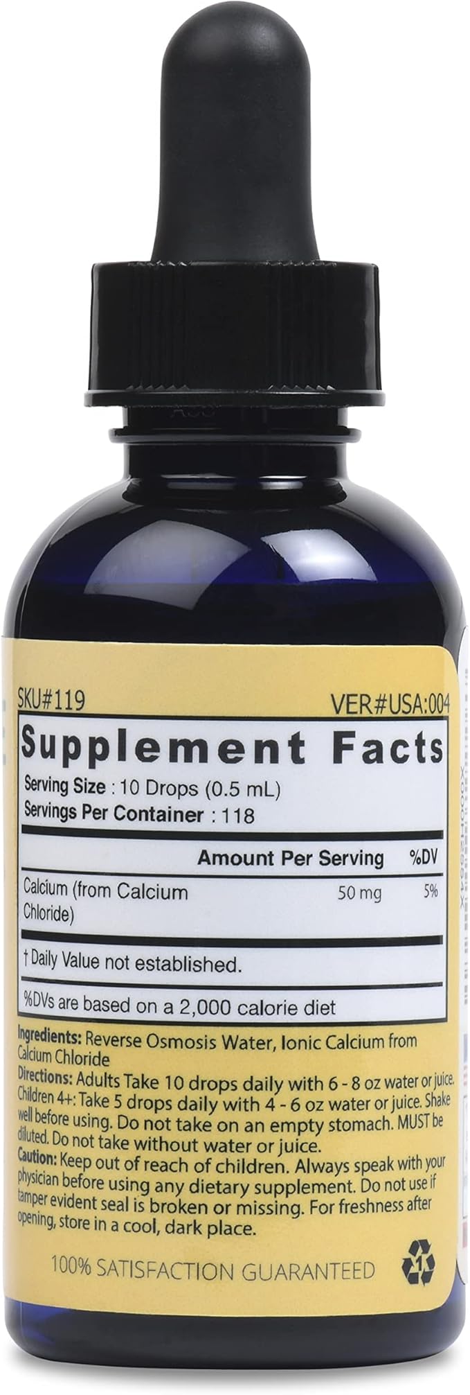 Good State Liquid Ionic Calcium Ultra Concentrate - 10 Drops Equals 50 Mg - 100 Servings Per Bottle 1.6fl. oz