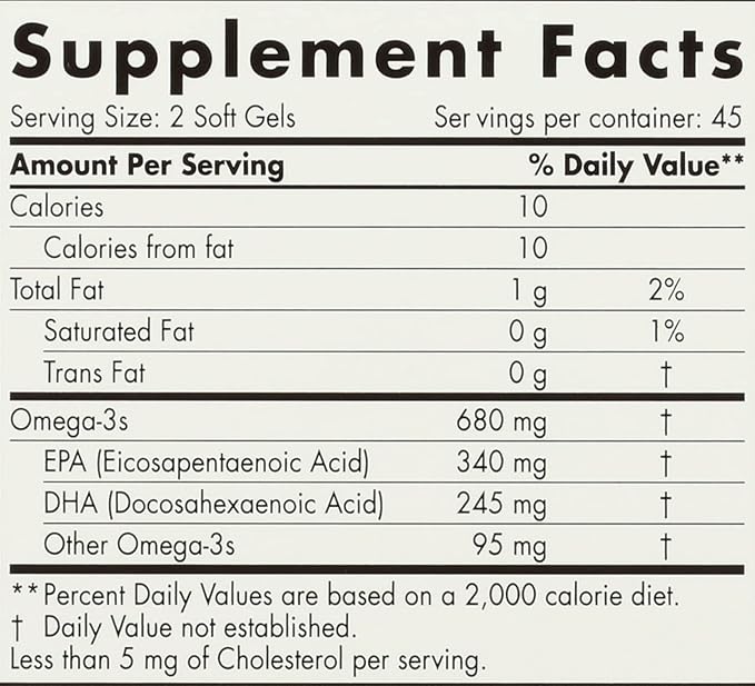 NORDIC NATURALS Junior Ultimate Omega Chewable Softgels, 680 Mg, 90 CT
