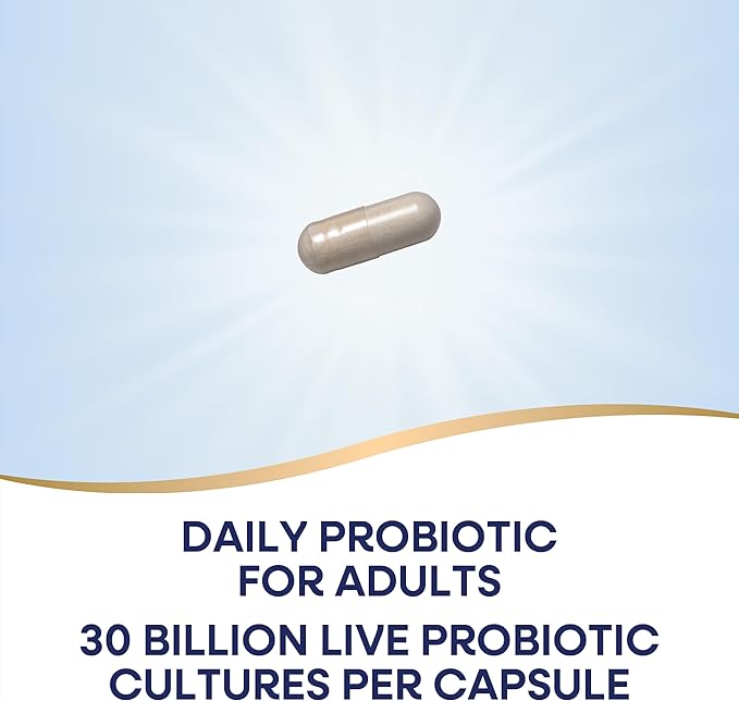 Nature's Way Fortify Daily Probiotic + Prebiotic for Men and Women, 30 Billion Live Cultures, Digestive and Immune Health Support* Supplement, 30 Capsules (Packaging May Vary)