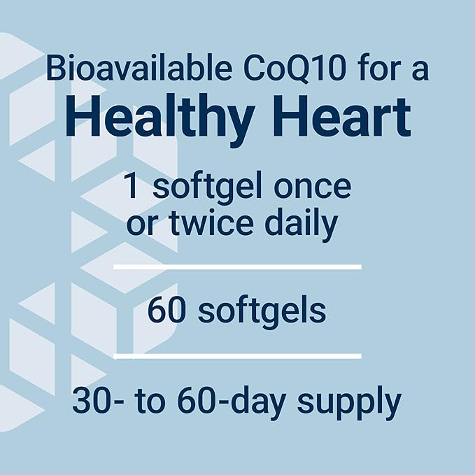Life Extension Super Ubiquinol CoQ10 100 mg – For Heart Health & Anti-Aging - Cholesterol & Energy Management Supplement – Coenzyme Q10 for Organs - Gluten-Free, Non-GMO – 60 Softgels