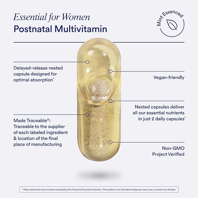 Ritual Postnatal Multivitamin and Gut Duo Supplements with Postnatal Vitamins and Synbiotic+: 3-in-1 Probiotic, Prebiotic, Postbiotic, Supports Lactation, and Gut Health, 30 Day Supply