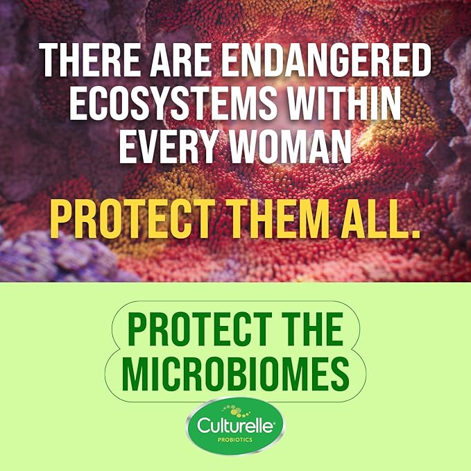 Culturelle 4-in-1 Probiotics for Women, Daily Probiotic & Prebiotic Supplement to Support Vaginal Health, Digestive Health, Immune Health, Occasional Diarrhea, Gas & Bloating Relief, Non-GMO, 30 Count