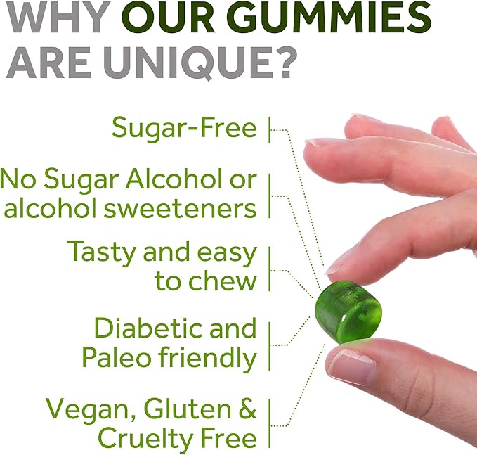 Magnesium Citrate Gummies - Sugar-Free, Vegan and Non-GMO for Better Sleep and Relaxation - No Sugar Alcohol - Magnesium Supplement for Adults, Teens and Kids - Green Apple - 240 Chews