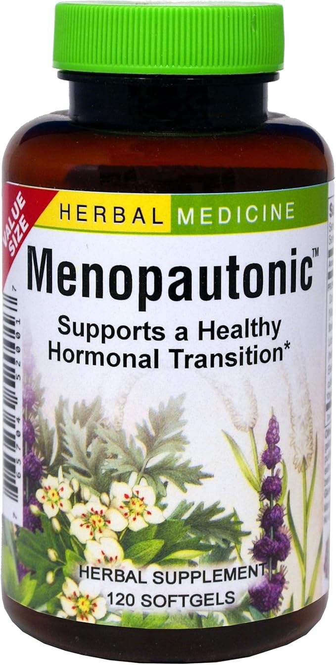 Herbs, Etc. Menopautonic Softgels - Essential Supplement for Women - Hormonal Transition Support Supplement - Offers Menopausal Support with Dong Quai & Motherwort - 120 Softgels (120 Servings)