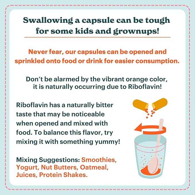 MigraKids Comfort | Riboflavin, Magnesium & CoEnzyme Q10 | Pediatric Science-Backed Migraine Support | Kids and Teens, Ages 6+ | 120 Capsules