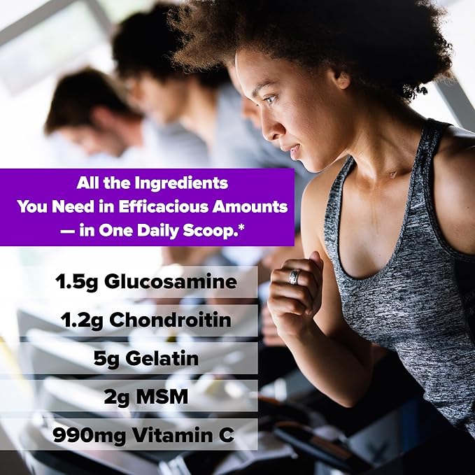 Labrada Nutrition Elastijoint, Grape - Glucosamine Joint Support Supplement Powder for Men & Women, Joint Relief & Bone Health Supplement with MSM, Glucosamine Chondroitin MSM - Gluten-Free