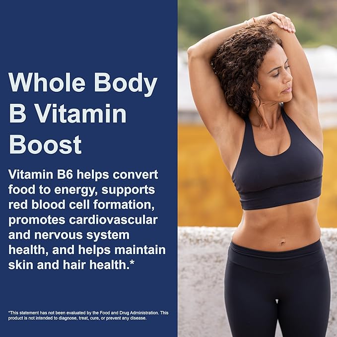 Carlson - B-6 Liquid, Vitamin B-6, Energy Production, Heart Health, Berry Lemonade Flavor, 120 mL (4 Fl Oz)