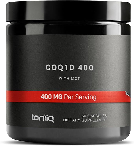 CoQ10 400mg Extra Strength - Ultra High Purity with MCT Oil for Superior Absorption - 98% Purified - Third-Party Tested, 60 Veggie Capsules