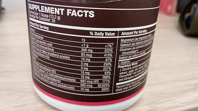 Life's Fortune L Arginine L Citrulline Supplement Powder - High Potency Nitric Oxide Supplement Booster with Natural Cherry Flavor (20 Servings (Pack of 1)