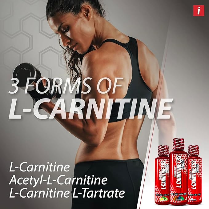 iSatori L-Carnitine LS3 3000, Triple-Blend Liquid L Carnitine Supplement, with Acetyl & Tartrate, Stimulant Free Energy, No Calories, Sugar or Gluten, Keto-Friendly, Gummy Bear Flavor (32 Servings)