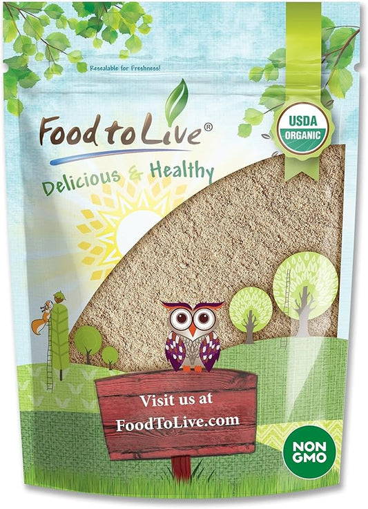 Food to Live Organic Ashwagandha Root Powder, 2 Pounds - Non-GMO, Finely Ground Indian Ginseng, Pure, Raw, Vegan. Easy to Mix. Adaptogenic Herb.