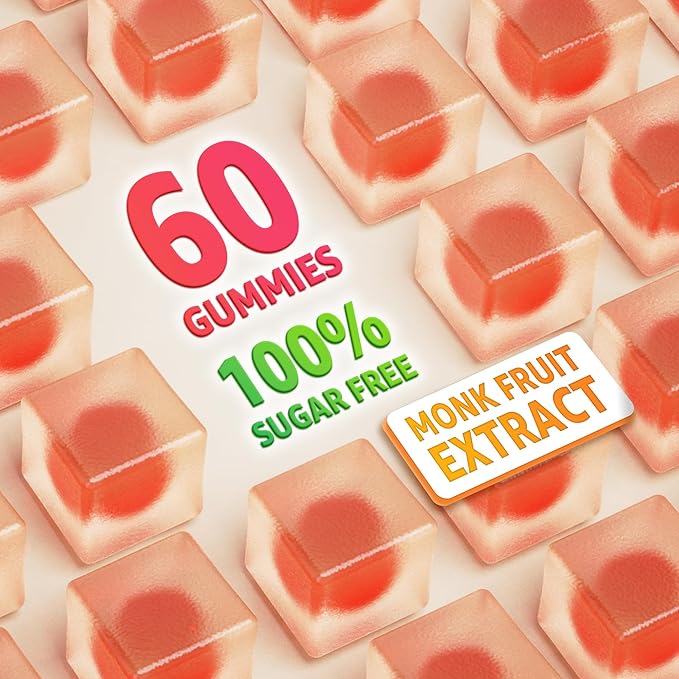 (2 Pack) Whole Food Vitamin C Gummies for Adults & Kids, Zero Sugar, Natural Antioxidants, Bioflavonoids, Organic Vitamin C Supplement for Immune & Collagen Support, High Absorption, Vegan, Chewable