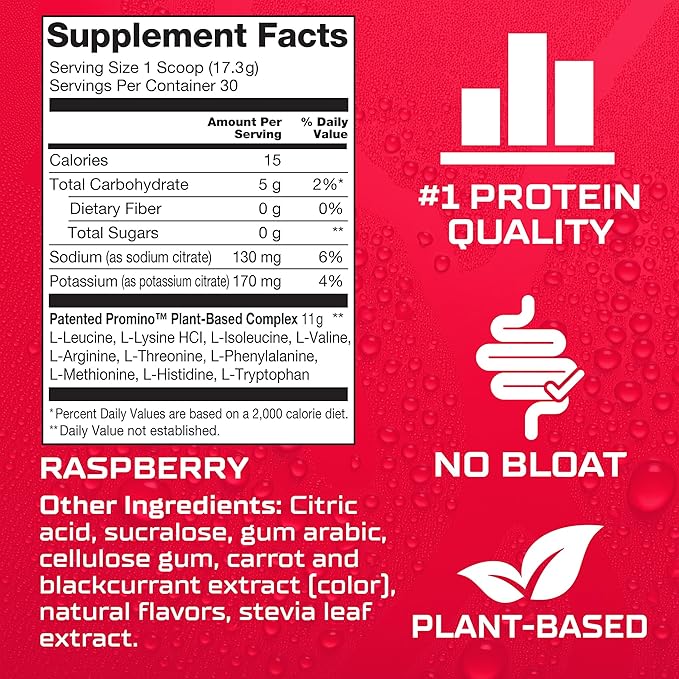 1 Scoop = 75g Whey Protein, Extra-Strength Leucine (EAA + BCAA), Muscle Recovery, NSF Certified, 100% Absorbability, GLP-1 & Bariatric Support, Purest Protein w/o Calories - Rasp, 10 Servings