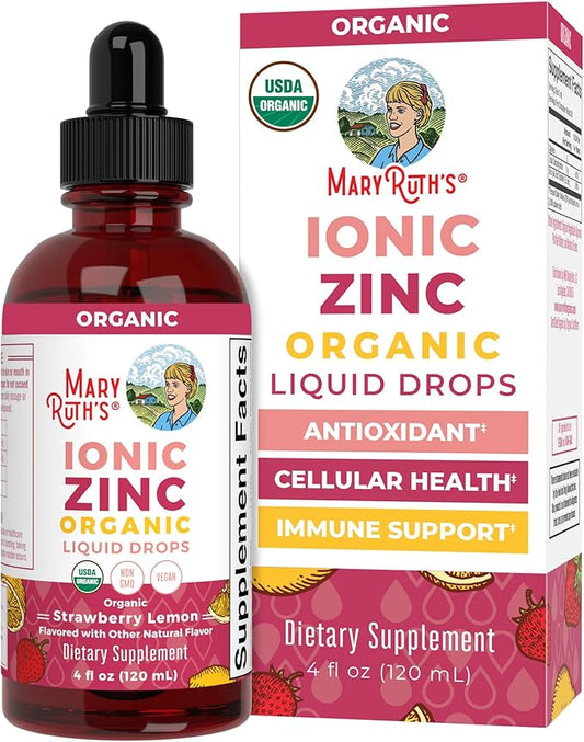 Mary Ruth's Organic Strawberry Lemon Ionic Zinc, 4 FZ
