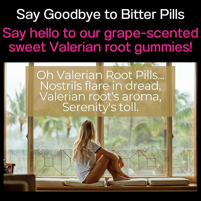 SHIZAM Valerian Root Chamomile Gummies, Aid for Calm & Stress for Kids & Adults, Capsules Tincture Extract Drops Pills Chewables Tea Liquid Alt, Supplement, Valarian Roots Organic Sleep 500mg Herb