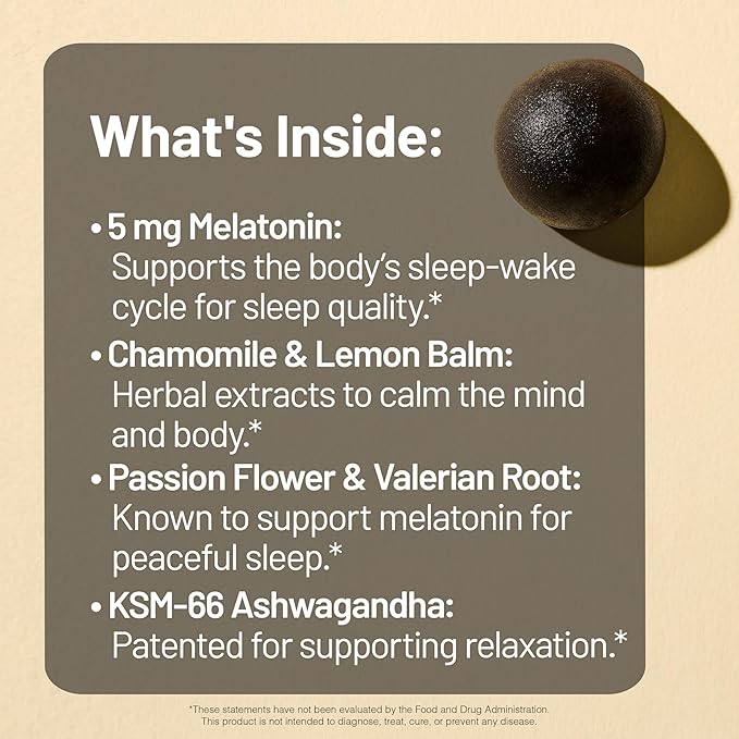NatureWise Melatonin Gummies 5mg - Non-Habit Forming Sleep Support Supplement with Ashwagandha, Valerian Root - BlackBerry-Lemon Flavor - Vegan, Gluten Free, Non-GMO - 180 Count[90-Day Supply]